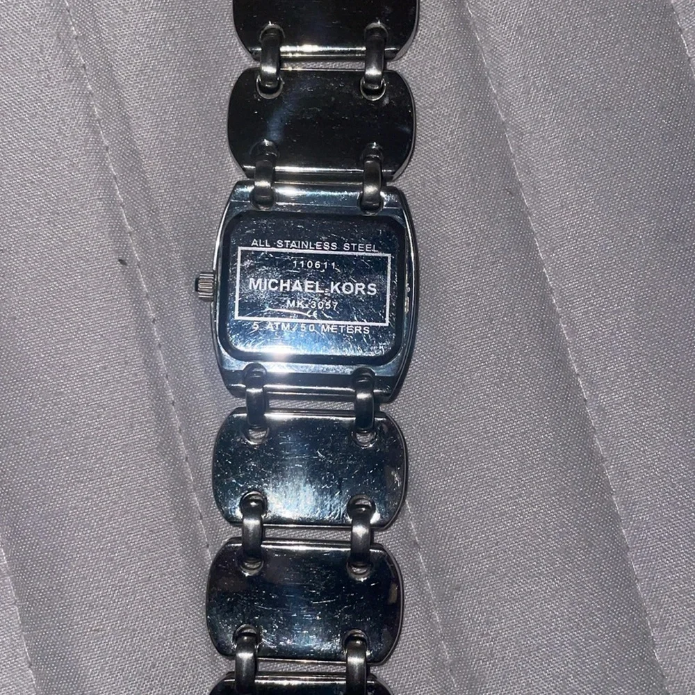 Michael Kors stainless steel silver watch